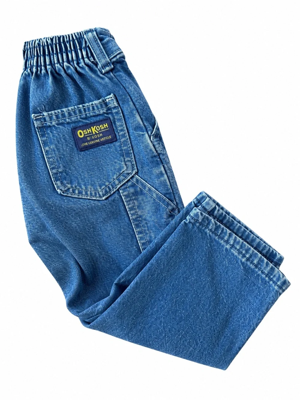 Vintage OshKosh B’Gosh 2T Denim Carpenter Jeans Blue Made in USA Style